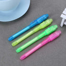 4pcs Office Drawing Magic Highlighters UV Invisible Ink Pen Highlighters A