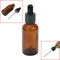 30ml Plastic Dropper Cap Perfume Essence Essential Oil Vial Glass Amber  KOD
