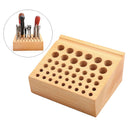 Wooden Watch Repair Tool Holder, 46 Holes Multi-size for Pen Pencil Brushes