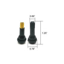 TR413 Snap-in Tire Valve Stems Short Black Rubber Valve Practical I1F1