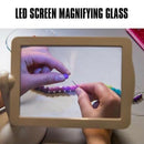 Brighter LED Screen Magnifier Reading Viewer Hands-Free Magnifying Glass R7B7