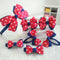 7 Pcs/set Girls Bow Hair Accessories BB Folder Headband Hair Rope Random lj