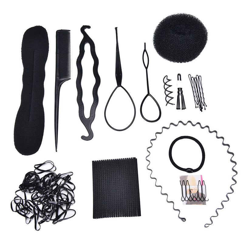 1 Set Hair Styling Accessories Tools Kit Hair Makeup Tool Kits Hair Braid Tool L