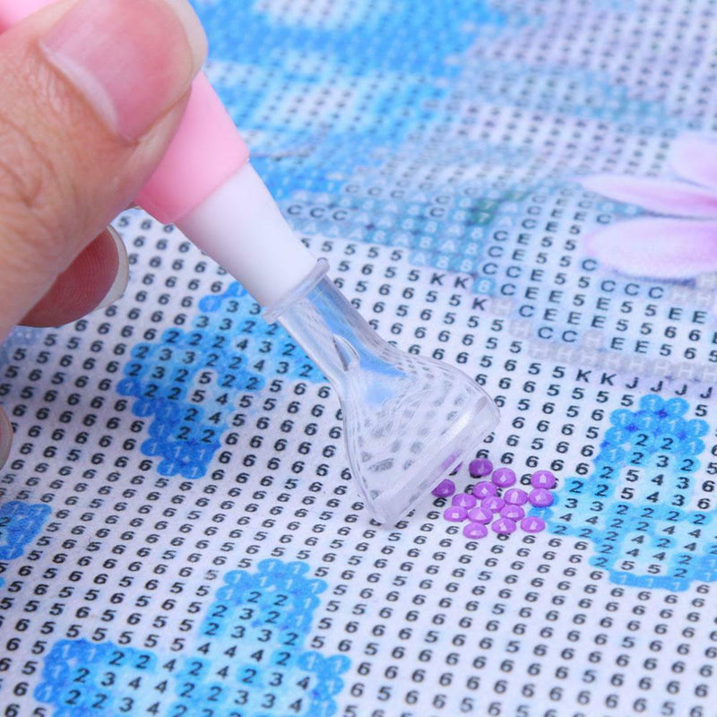 5D DIY Diamond Painting Cross Stitch 1 Head Point Drill Pen with Light(Cat)