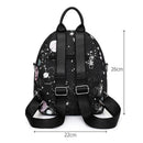 Planet Star Print Teenage Girls School Leather Backpack Women Shoulder Bag