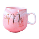 Large Ceramic Coffee Mugs Large Handle for Men Women  U0213 pink