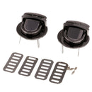 Black Round Metal Clasp Turn Lock for DIY Handbag Bag Purse Making Supplies