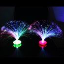 LED Multi Colour Changing Fibre Optic Fountain Night Light Lamp Home Decor MGAU