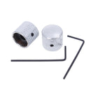 Quality chrome metal tele telecaster guitar dome knobs bass knob â„–[