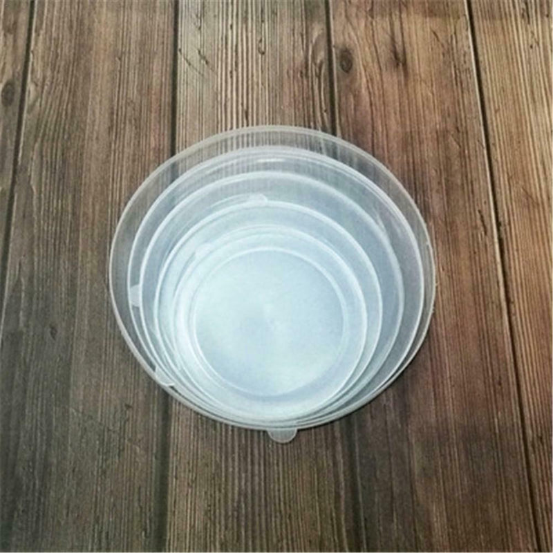 5PC Stainless Steel Round Sealed Crisper Fresh Bowls Food Beans Storage Bowl Box