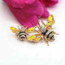 Classics Double Bees Shirt Brooch Novelty Suit And Vest Pin