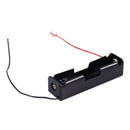 5pcs Black Battery Storage Box Case Holder for 3.7V18650x1 Batteries Z4V1