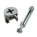 Furniture Cam Fitting with Dowel and Pre-Inserted Nut (Set of 5)