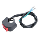 1pc Universal Motorcycle Handlebar ON-OFF Button LED Headlight Switch A