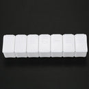 White rectangular hard plastic drug box pill box box 7 days O5W9