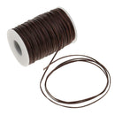 Flat Waxed Cord Sewing String Thread for Hand Leather Craft 1.2mm 70 Meters