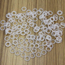 ThreeBulls 120Pcs Rubber O-Ring Switch Dampeners Keycap white For Cherry MX Key