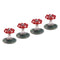 4Pieces Industrial Rustic Wall Mounted Hand Wheel Hook Coat Hat Clothes Hook