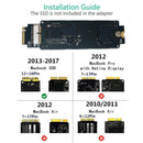 PCIe SSD To M.2 Key M Adapter Card for 2013/14/15/16/17 MacBook Air Pro Ret U8X1