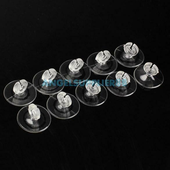 10x Aquarium Fish Tank Suction Cup Sucker Holders For Air Line Tube Hose Pump