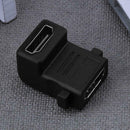 4Kx2K 2.0V HDMI Female To Female Adapter 90 Degree Port Connector Plug