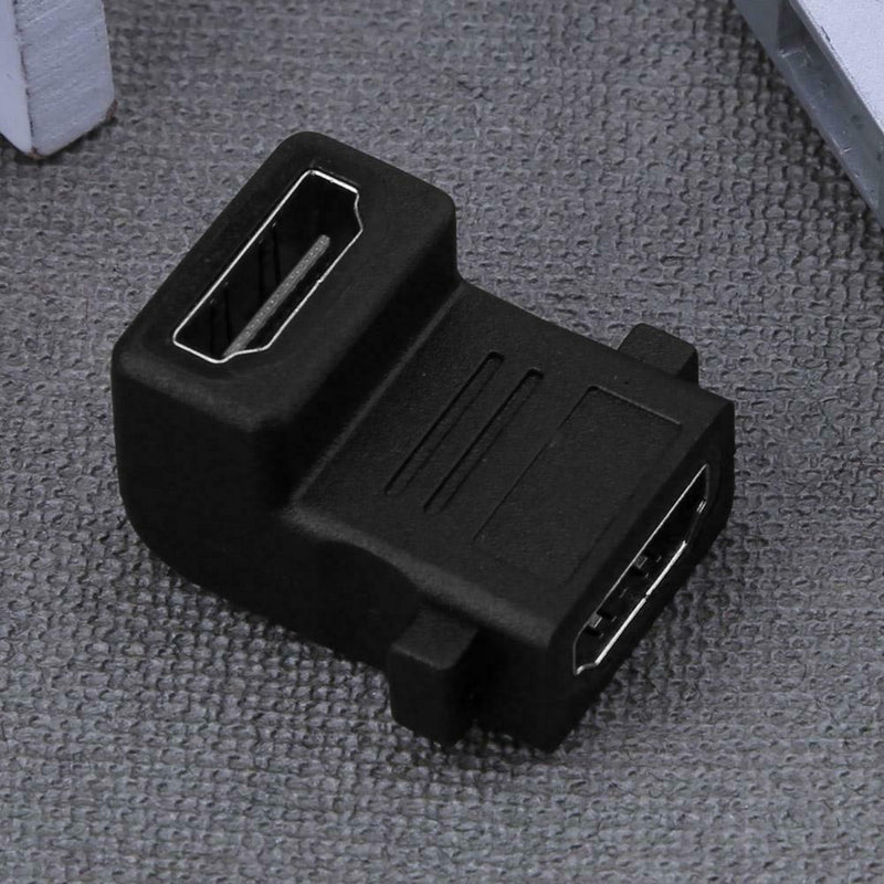 4Kx2K 2.0V HDMI Female To Female Adapter 90 Degree Port Connector Plug