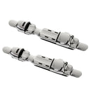 2x Adjustable Fishing Reel Seat Deck Wheel Rod Clip Pole Fitted Deck L