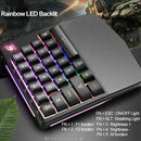 Ziyou Lang K11 Gaming Keyboard K108 Mechanical One-Handed Backlight Green A