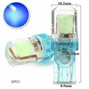2X 12-24V T10 194 168 W5W COB LED CANBUS License Plate Wedge Light Bulb Ice Blue