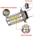 1Pc H7 5630SMD White 660LM 33 LED Light Car Fog Head Light Driving BulbsAT3C