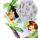 Forest animal mould silicone molds woodland animals cake decorative mold tJC3C