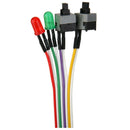 5X(ATX PC Computer Motherboard Power Cord 2 Switch On With LED Light On/Of G6G1)