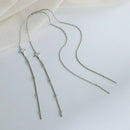 Long Chain Tassel Earrings Women's Threader Hanging Drop Dangle Ear Line Jewelry