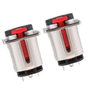 2Pieces 6.35mm Female Jack Socket For Audio Microphone Cables Connectors