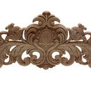 Carving Natural Wood Appliques For Furniture Cabinet Unpainted Wooden Mould F7G5