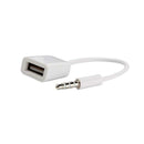 USB 2.0 female to 3.5mm male Stereo AUX Audio Jack Headphone Converter Cable