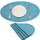 Set Of 4 Placemats Heat-Resistant Table Mats Anti-Slip Dinner Place Mat Pvc