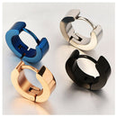 4 Pairs Stainless Steel Mens Womens Small Hoop Earrings Hypoallergenic Hoop