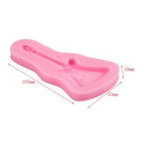 Cake Mold / Silicone Cooking Mold in the form of Guitar (Random Color)