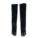 21 Inch Women Arm Long Satin Elbow Gloves for Evening Wedding Fancy Dress C