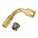 Air Tyre Tire Valve Extension Adaptor For Motorcycle Car Scooter 90 Degree