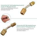 R134A Quick Coupler Connector Adapter, Freon Charging Refrigerant Kit ,Tap