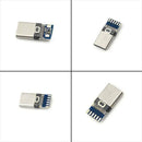 6 USB 3.1 Type C Male DIY Solder Cable Plug Connector Socket Attached PC Board..