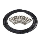 10Ft Guitar Solderless Pedalboard Cable Kit Angle Audio 6.35 Plugs for Guit