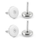 Screw On Thread Leveller Leveling Foot Furniture Glide M6 x 25mm 4 Pcs