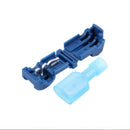 10Pcs Electrical Cable Connectors Quick Splice Lock Wire Terminals Crimp Blue PO