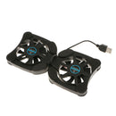 USB Mini Folding 2 Fan Laptop Notebook Cooling Cooler Pad Stand