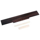 Rosewood Guitar Bridge+ Cattle Bone Guitar Nut+ Saddle for Classic Guitar Kits