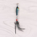 4X  Hard Metal Fishing Lures Crank Bait Small Minnow Lure Bass Tackle Hooks  JR