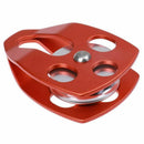 30kn Rope pulley great rea Simple / Double For Tree Climbing Lifting - One  K3G6
